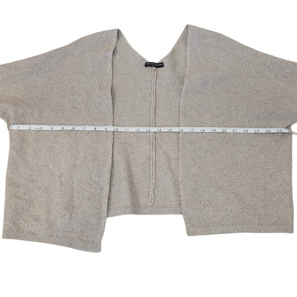 Brandy Melville cropped open cardigan beige small medium - Picture 6 of 14